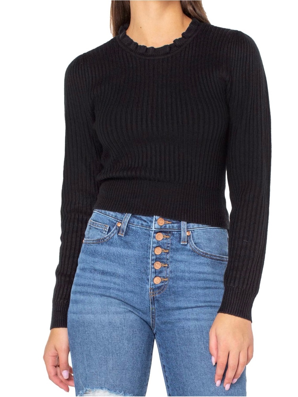 Sweater Women’s CL Ruffle Neck Celebrity Pink Brand. <<<<<460>>>>>>